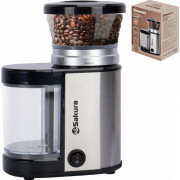 Кофемолка 150Вт емкость 150гр, 9 степеней помола SAKURA SA-6154S Кофемолка 150Вт емкость 150гр, 9 степеней помола SAKURA SA-6154S