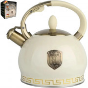 Чайник нерж. 3,0л со свистком (кремовый) M-7130 Чайник нерж. 3,0л со свистком (кремовый) M-7130