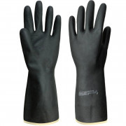 Перчатки защитные КЩС-1 латексные, р-р XL, черные ADM Professional KCS1-81 1/60