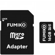 Карта памяти FUMIKO 16GB MicroSDHC class 10 (с адаптером SD)