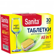 Таблетки для посудомоечных машин SANITA (30шт) 24869 1/8