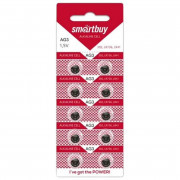 Элемент питания AG3 Alkaline (10шт) AG3-10B Smartbuy 74 835