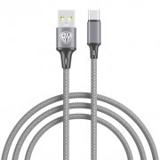 Кабель USB для зарядки Type-C, 1,0м 3,0А BY Solid графит (931-608)