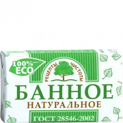 Мыло туалетное Рецепты чистоты 180гр Ординарное Банное с экстрактом березы 1/36 Мыло туалетное Рецепты чистоты 180гр Ординарное Банное с экстрактом березы 1/36