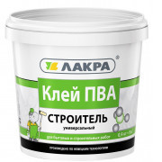 Клей ПВА Лакра 0,9кг Строитель универсальный 1/12